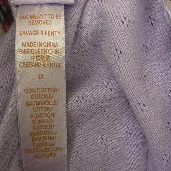 Savage Fenty Jersey Knit Crop Top 3X - Picture 4 of 4